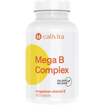 Ingrijire personala si Cosmetice - Sanatate si wellness - Suplimente alimentare - Vitamine si minerale - Mega B Complex Megadoza de Vitamine B pentru Cresterea Rezistentei la Stres (100 tablete) - Calivita - Infinity.ro
