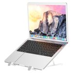 Laptop, Telefoane si Tablete - Telefoane mobile si accesorii - Accesorii Telefoane - Suport si docking telefoane - Suport de birou Pliabil, Borofone BH70 Eagle, pentru Laptop cu o lungime de 15,6 inch, Alb - Infinity.ro