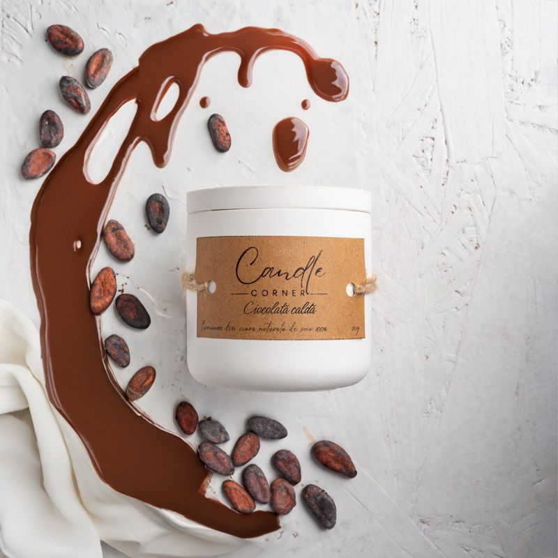 Casa si Gradina - Decoratiuni - Aromaterapie si lumanari - Lumanari si candele - Set lumanare parfumata, suport lumanare, accesoriu elegant pentru stins lumanarea si foarfeca de taiat fitil lumanare - Infinity.ro