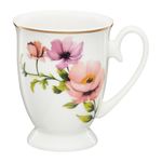 Casa si Gradina - Bucatarie si vesela - Cani si pahare - Cani si cesti - Cana cu talpa AMBITION Flores, 300ml, portelan, model floral - Infinity.ro