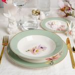 Casa si Gradina - Bucatarie si vesela - Vesela si tacamuri - Farfurii si boluri - Farfurie desert AMBITION Flores, 19cm, portelan, model floral - Infinity.ro