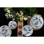 Casa si Gradina - Bucatarie si vesela - Vesela si tacamuri - Farfurii si boluri - Set farfurii 16 piese, pentru 4 persoane, Albastru Marin, Cesiro, Alb cu creveti - Infinity.ro