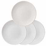 Casa si Gradina - Bucatarie si vesela - Vesela si tacamuri - Farfurii si boluri - Eleganta Simpla: Set 4 Farfurii Desert Alb Lucios - Infinity.ro