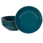 Casa si Gradina - Bucatarie si vesela - Vesela si tacamuri - Farfurii si boluri - Rafinament în Fiecare Detaliu: Set 6 farfurii adanci Turcoaz Inchis - Infinity.ro