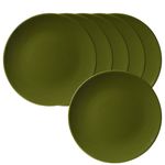 Casa si Gradina - Bucatarie si vesela - Vesela si tacamuri - Farfurii si boluri - Set 6 farfurii desert 20 cm, Verde Lucios - Infinity.ro