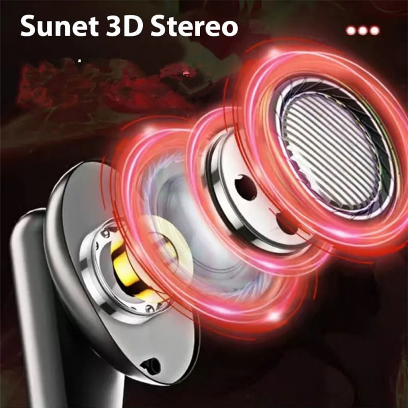 PC, gaming si accesorii - Gaming - Accesorii gaming - Controlere, Volane si Casti gaming - Casti Bluetooth pentru Gaming Techstar® K98, Bluetooth 5.0, Microfon, Control prin atingere, Indicator LED, Rezistente - Infinity.ro
