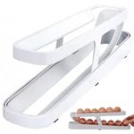 Casa si Gradina - Mobilier - Organizare si depozitare - Cutii depozitare - Suport etajat pentru oua, capacitate 12-14 oua, plastic, alb - Infinity.ro