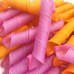 Ingrijire personala si Cosmetice - Aparate & accesorii ingrijire personala - Hair styling - Bigudiuri - Set 18 bigudiuri spiralate, 2 carlige par, flexibile, multicolor - Infinity.ro