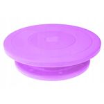 Casa si Gradina - Bucatarie si vesela - Vesela si tacamuri - Platouri de bucatarie - Platou rotativ pentru decorat prajituri si torturi, 27.5 x 7 cm, plastic, violet - Infinity.ro