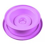 Casa si Gradina - Bucatarie si vesela - Vesela si tacamuri - Platouri de bucatarie - Platou rotativ pentru decorat prajituri si torturi, 27.5 x 7 cm, plastic, violet - Infinity.ro