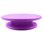 Casa si Gradina - Bucatarie si vesela - Vesela si tacamuri - Platouri de bucatarie - Platou rotativ pentru decorat prajituri si torturi, 27.5 x 7 cm, plastic, violet - Infinity.ro