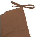 Casa si Gradina - Textile si covoare - Perne si pilote - Perne decorative - Perna scaun cu bretele de legat, 40x40 cm, 4 cm grosime, poliester si burete, maro - Infinity.ro
