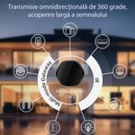 Casa si Gradina - Electrice - Smart Home - Control acces si accesorii - Hub inteligent si telecomanda IR inteligenta 2 in 1 Techstar®, WiFi 2.4G, 5V-1A, compatibil Tuya, SmartLife, Alexa - Infinity.ro