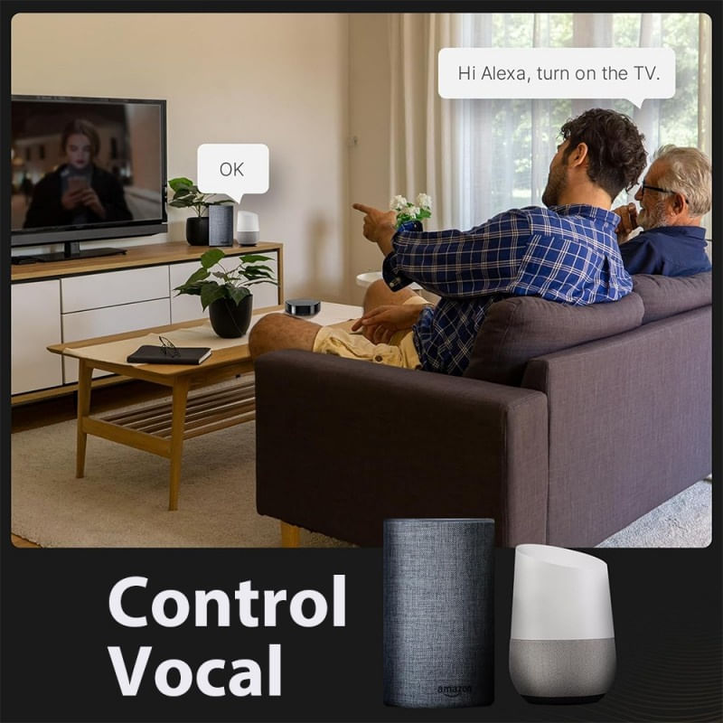 Casa si Gradina - Electrice - Smart Home - Control acces si accesorii - Hub inteligent si telecomanda IR inteligenta 2 in 1 Techstar®, WiFi 2.4G, 5V-1A, compatibil Tuya, SmartLife, Alexa - Infinity.ro