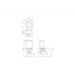 Casa si Gradina - Sanitare - Obiecte sanitare - Vase de toaleta - Set compact WC iesire Verticala ,Rezervor ceramica, Capac WC alb, Racord wc excentric, mecanism wc, set fixare pardoseal - Infinity.ro