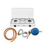 Electronice si Electrocasnice - Aragazuri, cuptoare si hote - Aragazuri - Aragazuri pe gaz - Aragaz, Minigaz 2 arzatoare, Emailat, 2m Furtun Gaz, Ceas Butelie, 2 Coliere - Infinity.ro