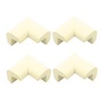 Casa si Gradina - Mobilier - Mobilier copii - Sisteme de siguranta - Set 4 bucati protectii pentru colturi ascutite, spuma, autoadeziv, 6 x 6 x 3.5 cm, crem - Infinity.ro