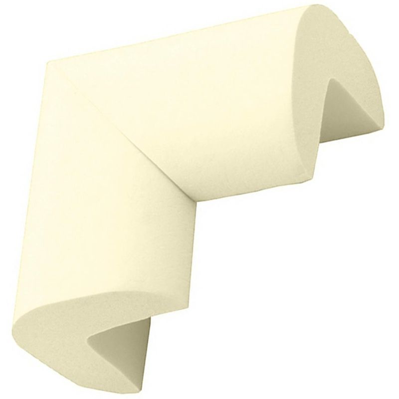 Casa si Gradina - Mobilier - Mobilier copii - Sisteme de siguranta - Set 4 bucati protectii pentru colturi ascutite, spuma, autoadeziv, 6 x 6 x 3.5 cm, crem - Infinity.ro