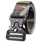 Sport si Outdoor - Camping - Accesorii camping si drumetii - Curea tactica de supravietuire, 131 cm lungime, 3.8 cm latime, poliester, camuflaj - Infinity.ro