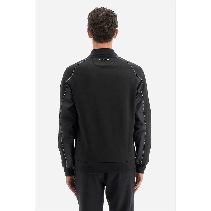 Fashion, accesorii si bijuterii - Barbati - Imbracaminte - Tricouri si bluze barbati - Bluza sport barbati  La Martina WMF314, Negru,  L INTL - Infinity.ro