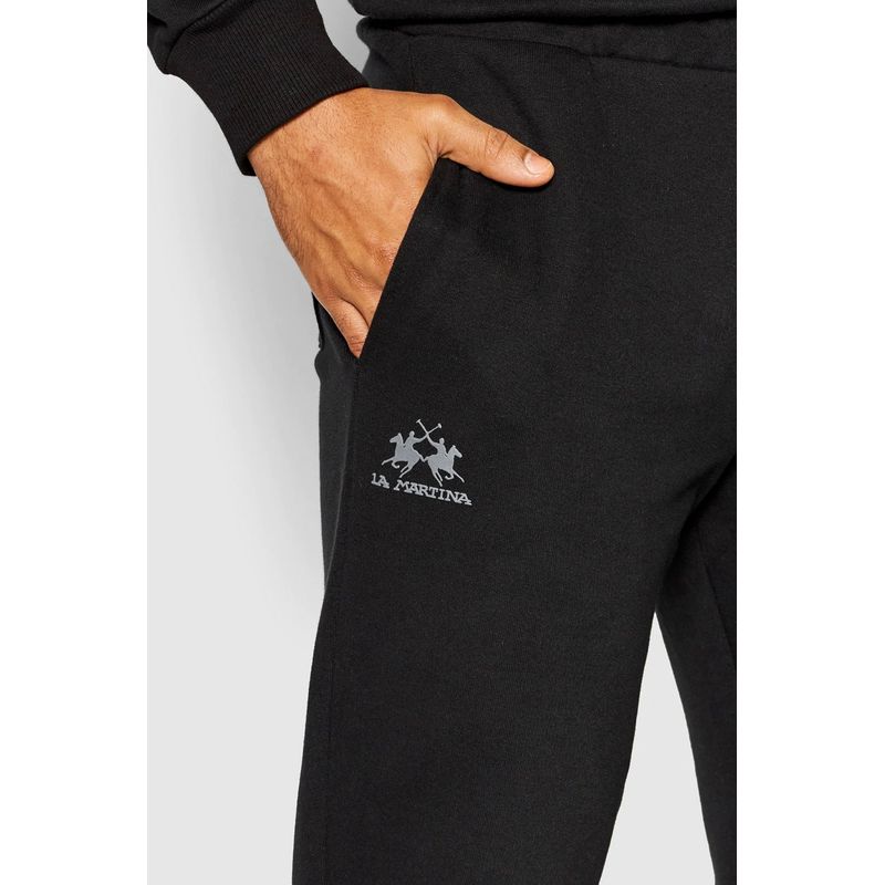 Fashion, accesorii si bijuterii - Barbati - Imbracaminte - Pantaloni barbati - Pantaloni de trening La Martina CCMT03, 3XL INTL, Negru - Infinity.ro