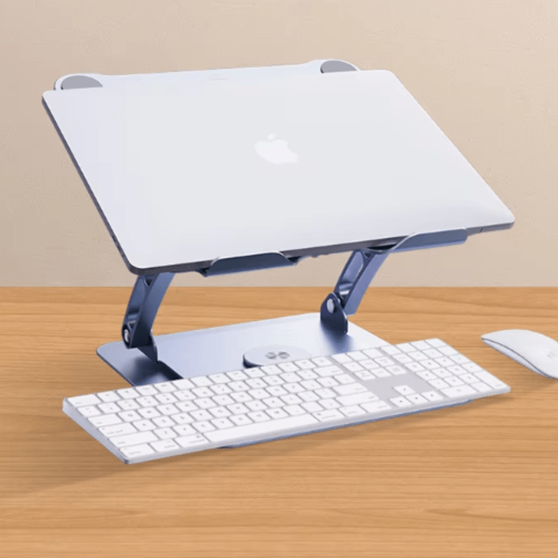 Laptop, Telefoane si Tablete - Laptopuri si accesorii - Accesorii Laptop - Standuri/Coolere notebook - Cooler Laptop, Adsinio, Rotativ 360°, Pliabil, Inaltime Reglabila, Lumina Ambientala, Cablu de Conectare, gri spatial - Infinity.ro