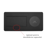 Casa si Gradina - Electrice - Prize - Priza wireless incorporabila, Adsinio,Incarcare Rapida, 1 Shucko, 1USB, 1 USB-C, Curent nominal 16A, Negru - Infinity.ro