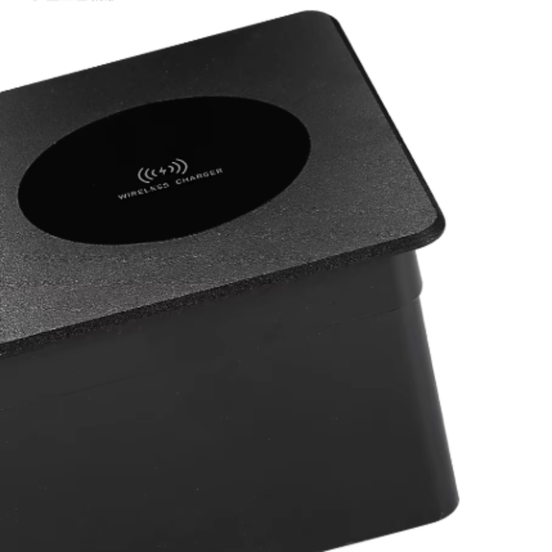 Casa si Gradina - Electrice - Prize - Priza wireless incorporabila, Adsinio,Incarcare Rapida, 1 Shucko, 1USB, 1 USB-C, Curent nominal 16A, Negru - Infinity.ro