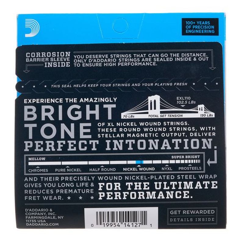 TV, Audio-Video si Foto - Instrumente muzicale - Accesorii instrumente muzicale - Set Corzi Chitara Electica Daddario EXL110 - Infinity.ro