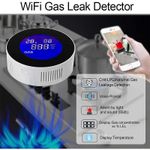 Casa si Gradina - Electrice - Smart Home - Alarme si accesorii - Detector de scurgeri de gaz si alarma de incendiu Techstar®, Wi-Fi, 150mA, Afisaj LCD, Control APP Tuya, Notificari - Infinity.ro