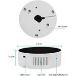 Casa si Gradina - Electrice - Smart Home - Alarme si accesorii - Detector de scurgeri de gaz si alarma de incendiu Techstar®, Wi-Fi, 150mA, Afisaj LCD, Control APP Tuya, Notificari - Infinity.ro