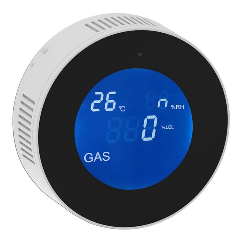 Casa si Gradina - Electrice - Smart Home - Alarme si accesorii - Detector de scurgeri de gaz si alarma de incendiu Techstar®, Wi-Fi, 150mA, Afisaj LCD, Control APP Tuya, Notificari - Infinity.ro