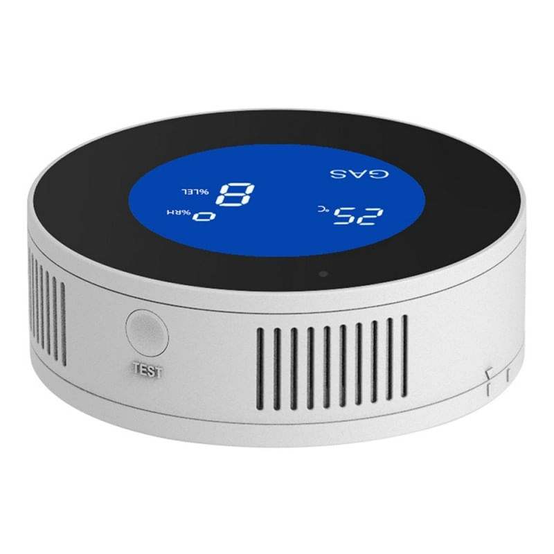 Casa si Gradina - Electrice - Smart Home - Alarme si accesorii - Detector de scurgeri de gaz si alarma de incendiu Techstar®, Wi-Fi, 150mA, Afisaj LCD, Control APP Tuya, Notificari - Infinity.ro