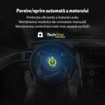 Auto si Moto - Electronice auto - Accesorii electronice auto - Proiector informatii de bord pe parbriz, Head Up Display Techstar® OBD II, P 9, display 3,6 inch, viteza vehiculului - Infinity.ro