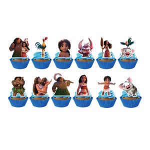 Set 50 Accesorii REDQUIT de Petrecere Aniversara Disney Moana, Vaiana