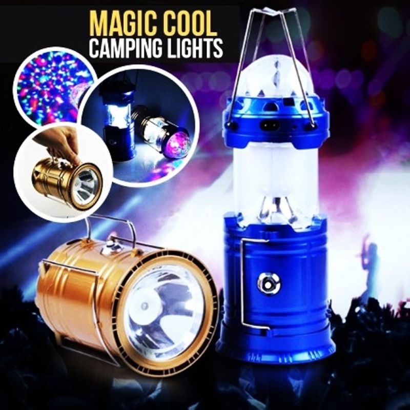 Casa si Gradina - Corpuri si surse de iluminat - Iluminat exterior - Felinare - Felinar Camping LED Reincarcabil cu Lanterna si Proiector - Infinity.ro