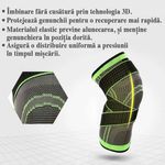 Ingrijire personala si Cosmetice - Sanatate si wellness - Aparate medicale - Suporturi ortopedice si orteze - Genuchiera Elastica Sport MRG M266, Universala, Respirabila, Pentru Orteza - Infinity.ro