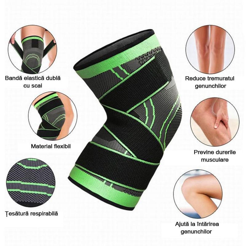 Ingrijire personala si Cosmetice - Sanatate si wellness - Aparate medicale - Suporturi ortopedice si orteze - Genuchiera Elastica Sport MRG M266, Universala, Respirabila, Pentru Orteza - Infinity.ro