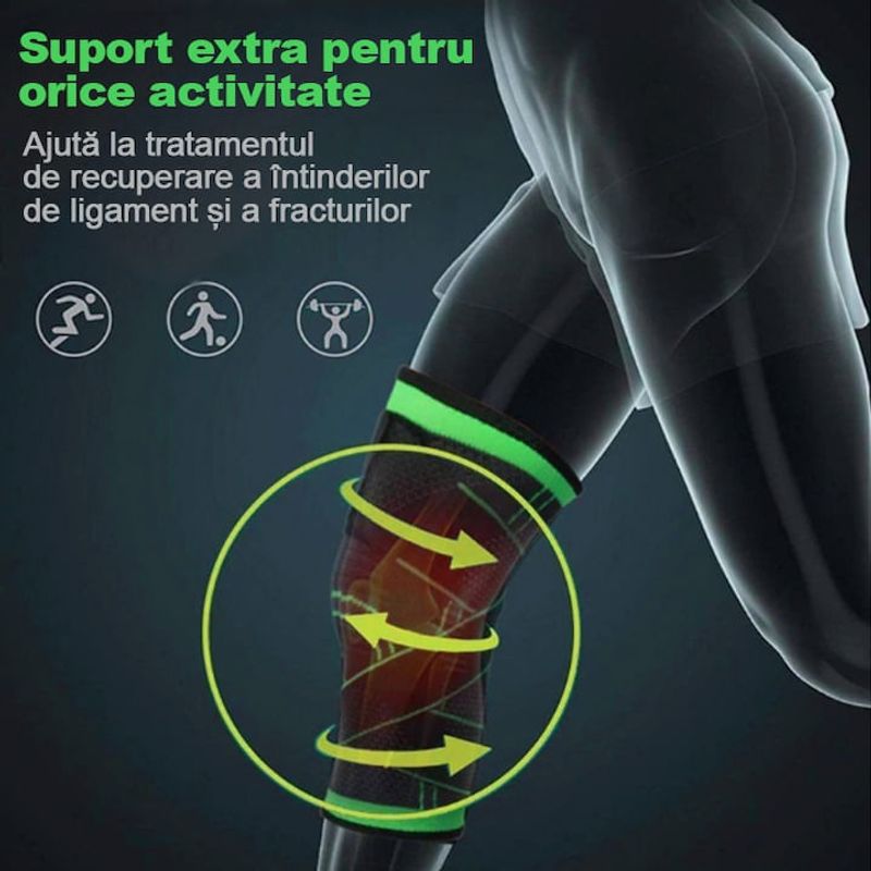 Ingrijire personala si Cosmetice - Sanatate si wellness - Aparate medicale - Suporturi ortopedice si orteze - Genuchiera Elastica Sport MRG M266, Universala, Respirabila, Pentru Orteza - Infinity.ro