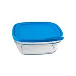 Casa si Gradina - Bucatarie si vesela - Organizare si depozitare bucatarie - Cutii alimentare - Caserola alimentara cu capac, Freshbox, Sticla si plastic 11x11 cm, 350ml - Infinity.ro