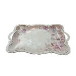 Casa si Gradina - Bucatarie si vesela - Vesela si tacamuri - Platouri de bucatarie - Fructiera platou cu flori, Roz, 42 cm, MK106 - Infinity.ro