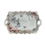 Casa si Gradina - Bucatarie si vesela - Vesela si tacamuri - Platouri de bucatarie - Fructiera platou cu flori, Roz, 42 cm, MK110 - Infinity.ro