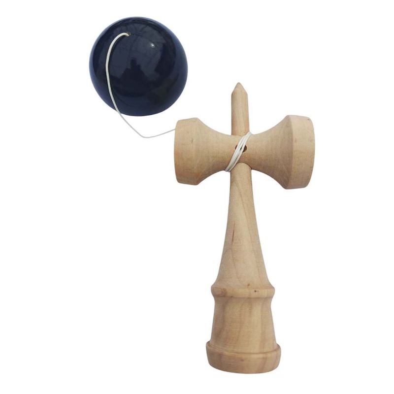 Jucarii, Copii si Bebe - Jucarii si jocuri - Jucarii & jocuri educative - Jucarii interactive - Kendama profesionala, Bila din lemn, Negru lucios, 47KD - Infinity.ro
