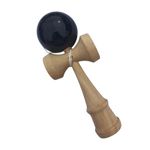 Jucarii, Copii si Bebe - Jucarii si jocuri - Jucarii & jocuri educative - Jucarii interactive - Kendama profesionala, Bila din lemn, Negru lucios, 47KD - Infinity.ro