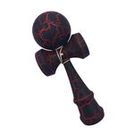 Jucarii, Copii si Bebe - Jucarii si jocuri - Jucarii & jocuri educative - Jucarii interactive - Kendama profesionala, Bila din lemn, Negru, Rosu, 50KD - Infinity.ro