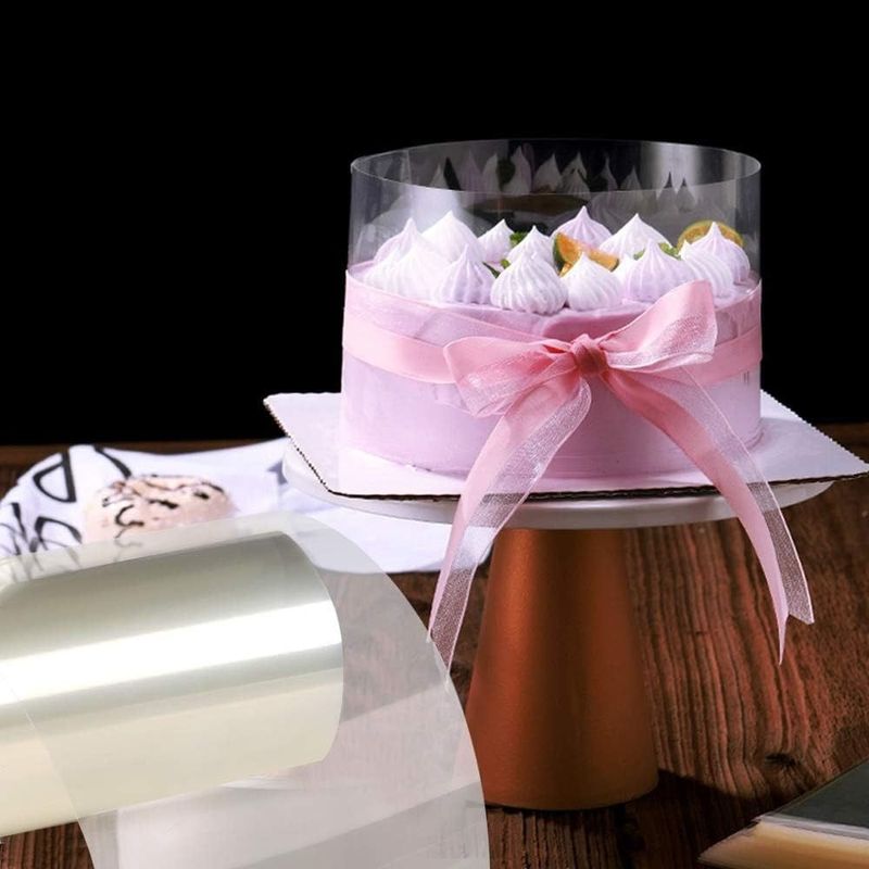 Casa si Gradina - Bucatarie si vesela - Ustensile bucatarie - Ustensile ornare prajituri - Folie acetat pentru torturi si prajituri, 10 x 1000 cm, 541COF - Infinity.ro