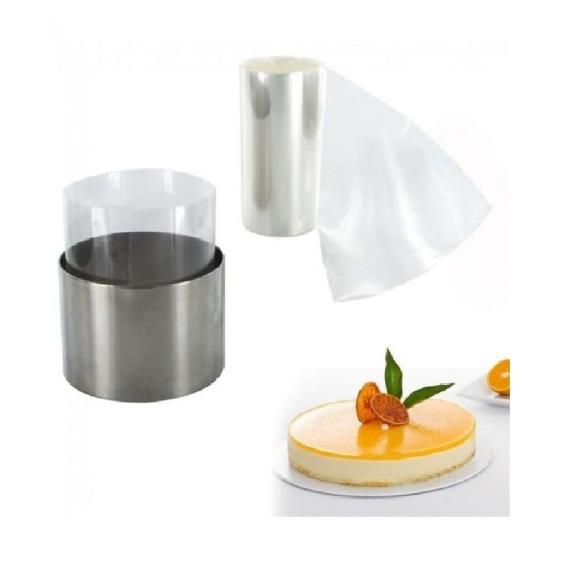 Casa si Gradina - Bucatarie si vesela - Ustensile bucatarie - Ustensile ornare prajituri - Folie acetat pentru torturi si prajituri, 10 x 1000 cm, 541COF - Infinity.ro