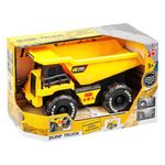 Jucarii, Copii si Bebe - Jucarii si jocuri - Vehicule si jucarii cu telecomanda - Masinute - Jucarie camion basculant de santier, cu lumini si sunet, 29x15x18cm, galben - Infinity.ro