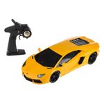 Jucarii, Copii si Bebe - Jucarii si jocuri - Vehicule si jucarii cu telecomanda - Masinute - Masina Lamborghini Aventator, cu telecomanda si lumini, faruri cu led, timp functionare 25 minute, 53x23.5x20cm, galben - Infinity.ro