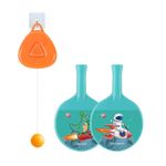 Sport si Outdoor - Sporturi cu paleta - Tenis - Rachete si mingi de tenis - Set Palete pentru Tenis de Masa, Flippy, pentru Copii, Accesoriu de Agatat Inclus, 2 Mingi, Design Animat, Albastru - Infinity.ro
